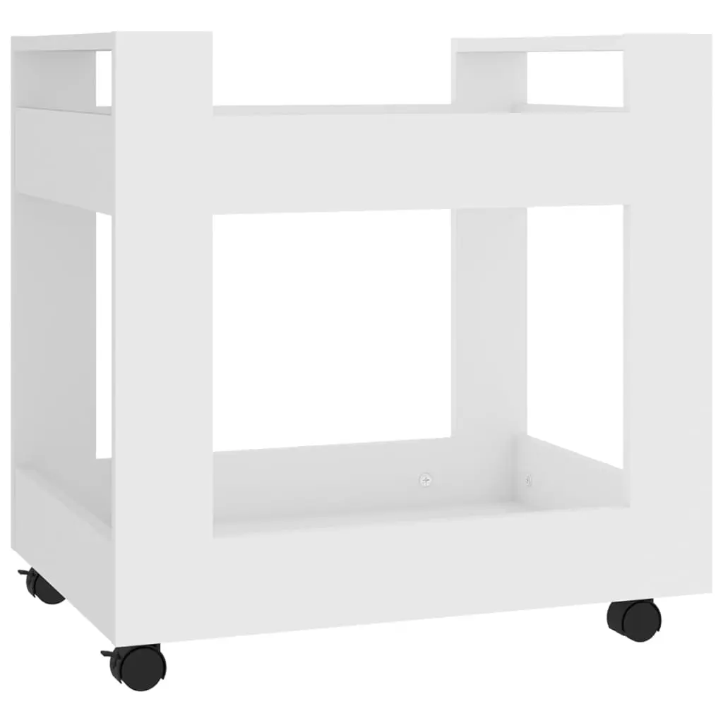 Desk Trolley White 60x45x60 cm Engineered Wood 816600 - Office