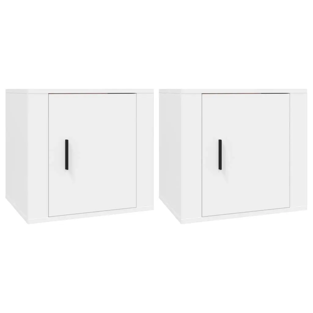 Bedside Cabinets 2 pcs White 50x39x47 cm 816689 - Furniture