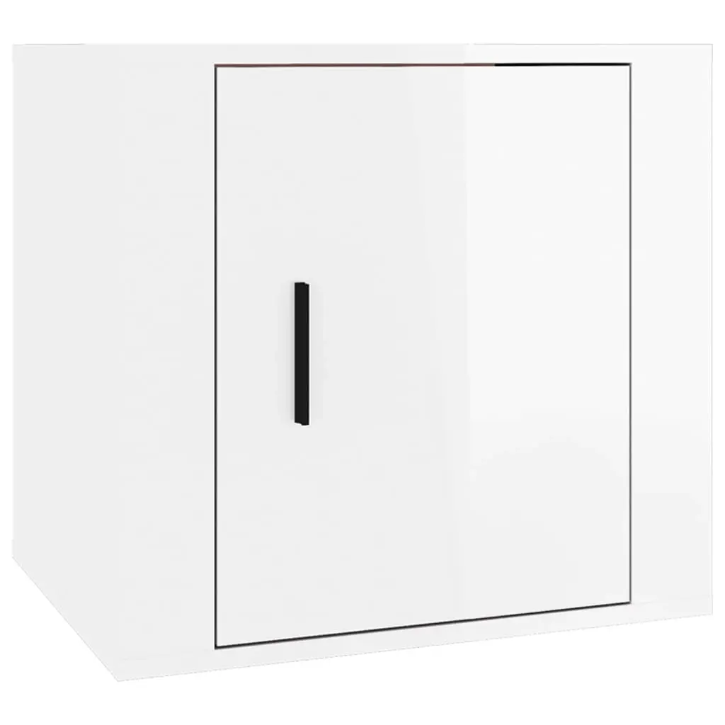 Bedside Cabinet High Gloss White 50x39x47 cm 816692 - Furniture