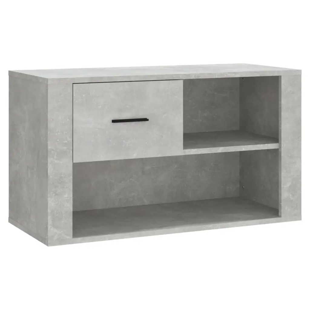 Shoe Cabinet Concrete Grey 80x35x45 cm Engineered Wood 816756 - Home & Garden