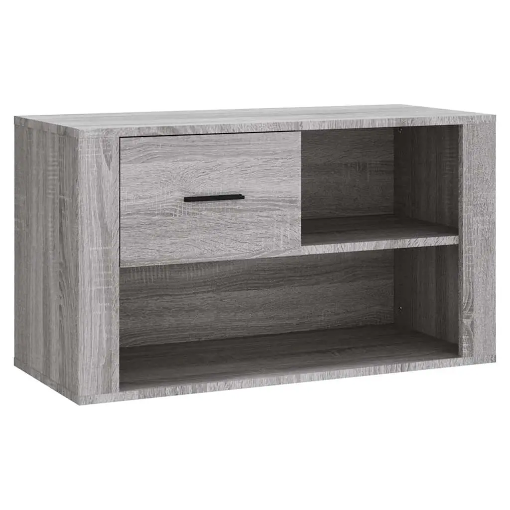 Shoe Cabinet Grey Sonoma 80x35x45 cm Engineered Wood 816758 - Home & Garden