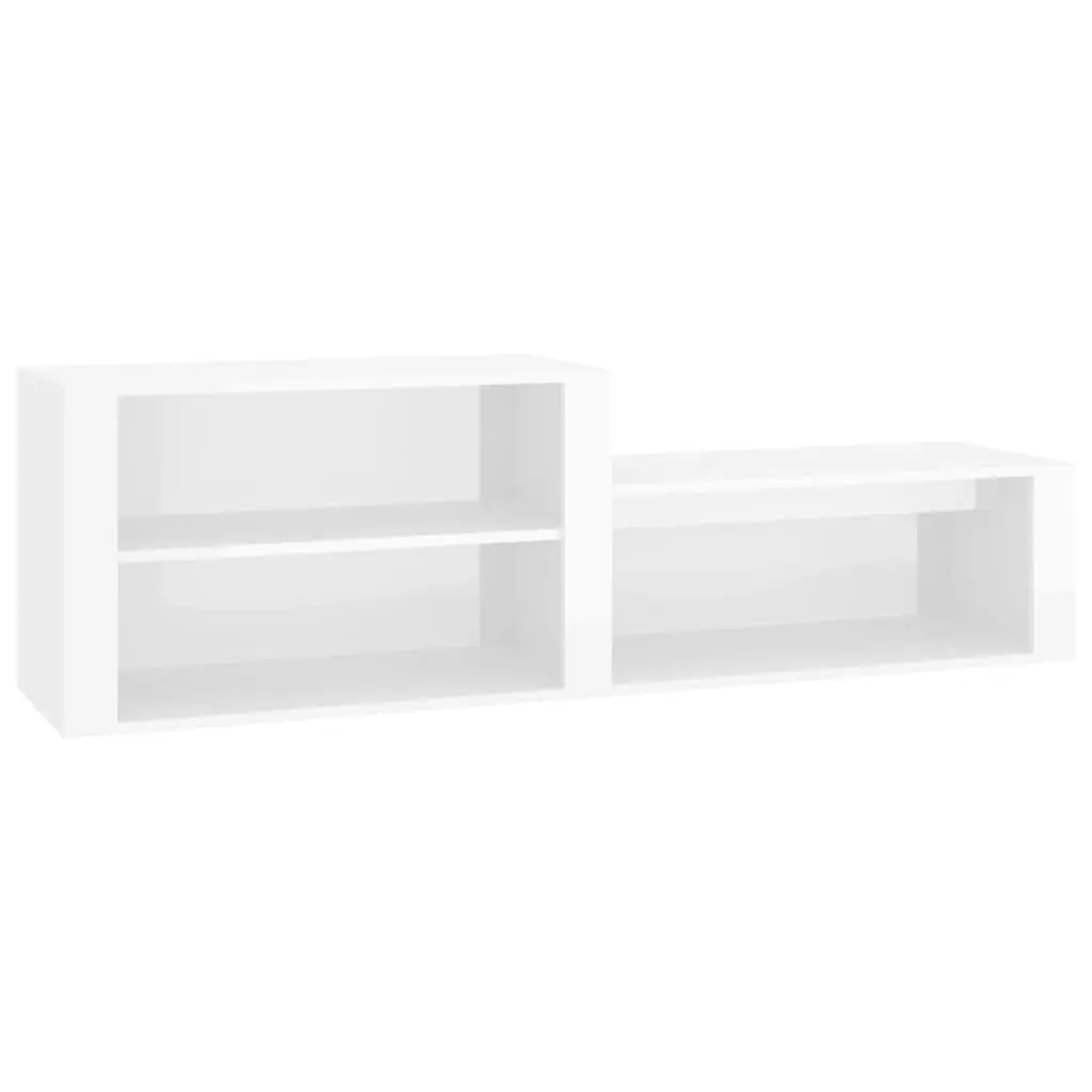 Shoe Cabinet High Gloss White 150x35x45 cm Engineered Wood 816914 - Home & Garden