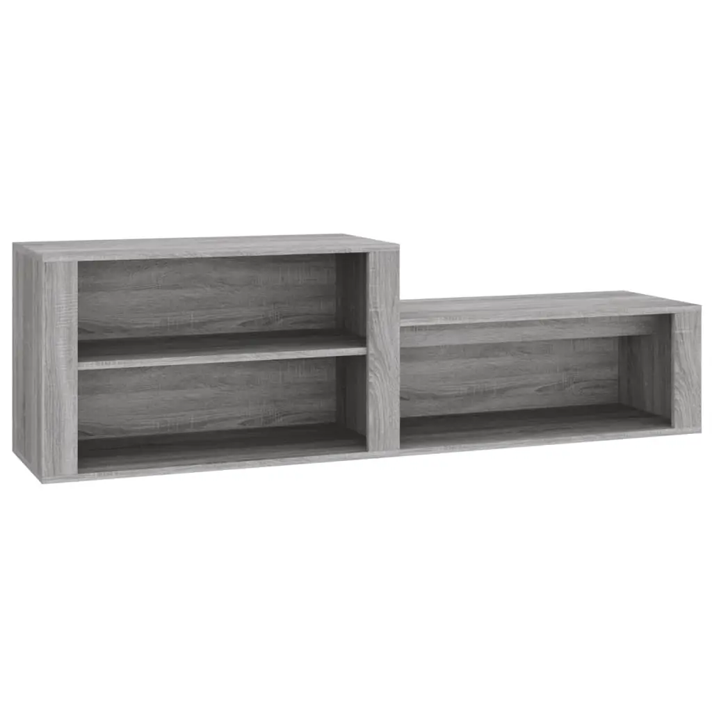 Shoe Cabinet Grey Sonoma 150x35x45 cm Engineered Wood 816918 - Home & Garden
