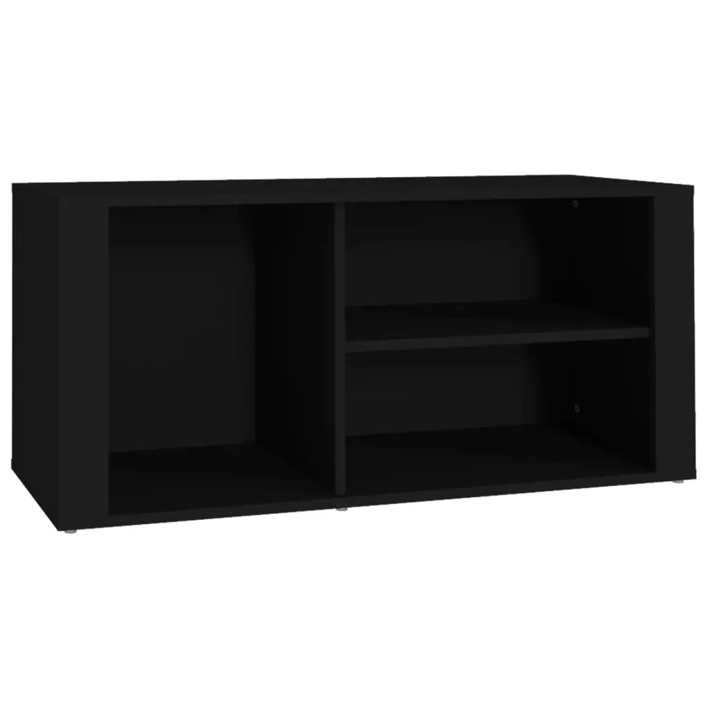 Shoe Cabinet Black 100x35x45 cm Engineered Wood 816921 - Home & Garden