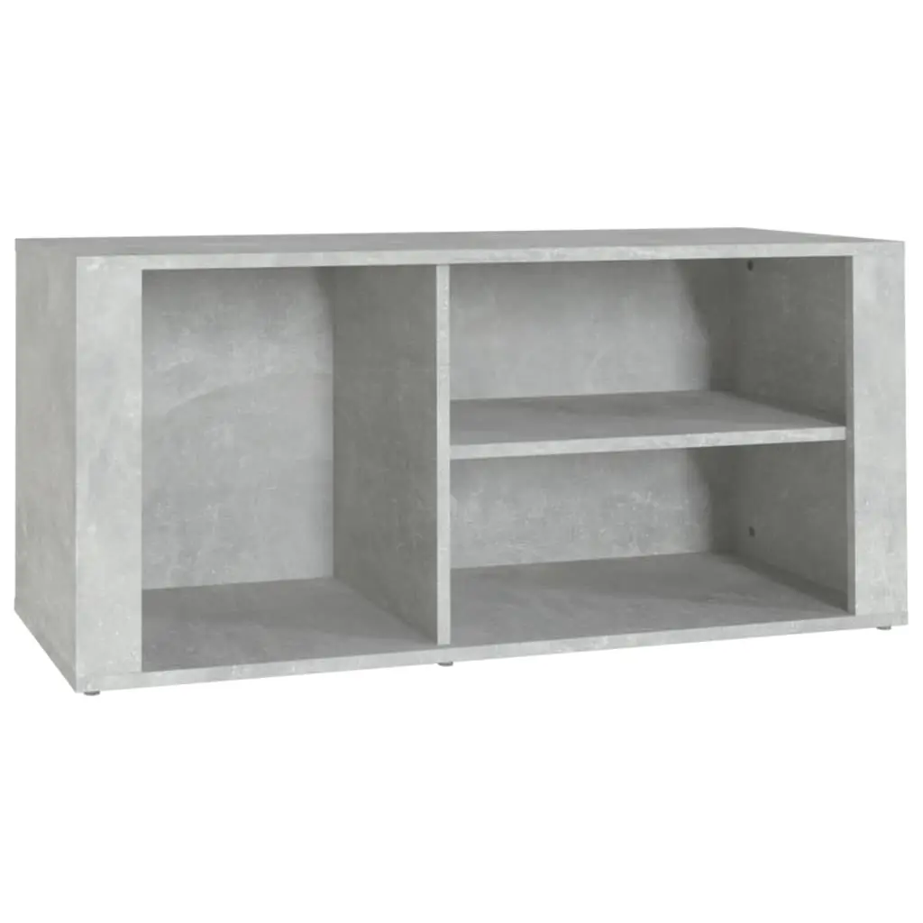 Shoe Cabinet Concrete Grey 100x35x45 cm Engineered Wood 816924 - Home & Garden