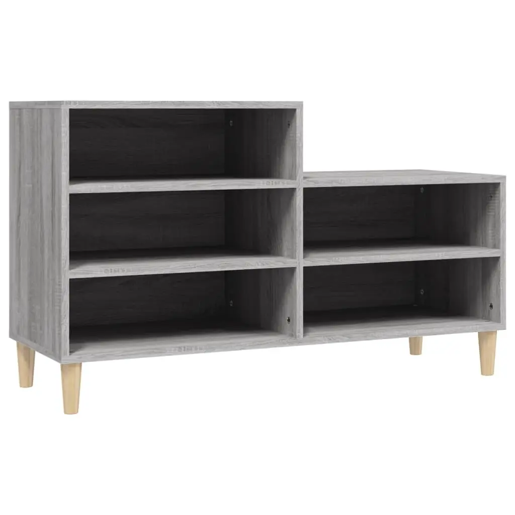 Shoe Cabinet Grey Sonoma 102x36x60 cm Engineered Wood 819730 - Home & Garden