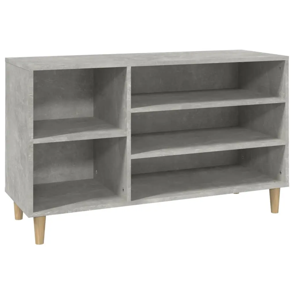 Shoe Cabinet Concrete Grey 102x36x60 cm Engineered Wood 819744 - Home & Garden