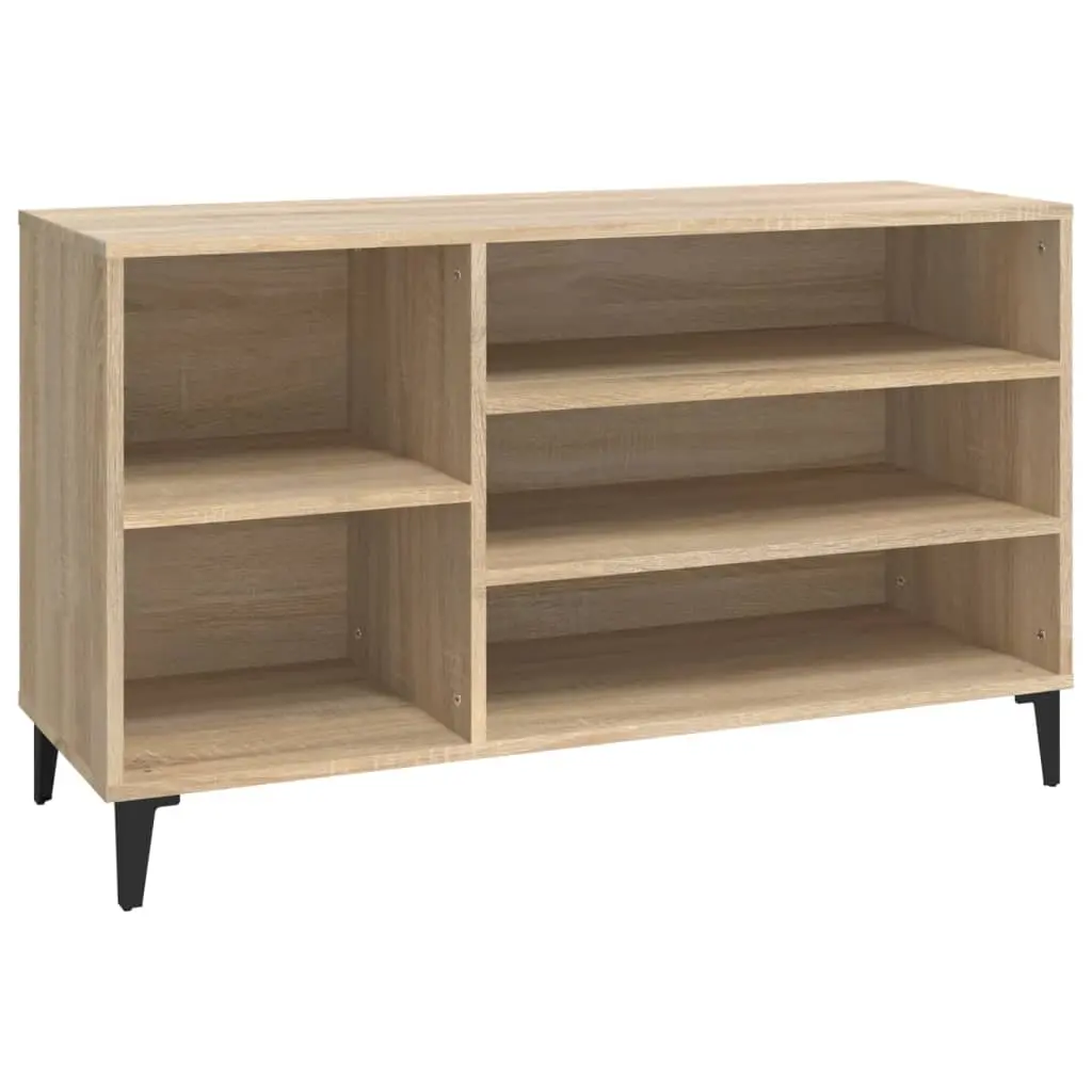Shoe Cabinet Sonoma Oak 102x36x60 cm Engineered Wood 819751 - Home & Garden