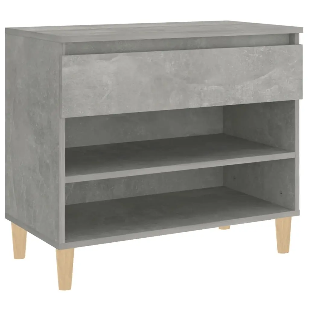 Shoe Cabinet Concrete Grey 70x36x60 cm Engineered Wood 819760 - Home & Garden