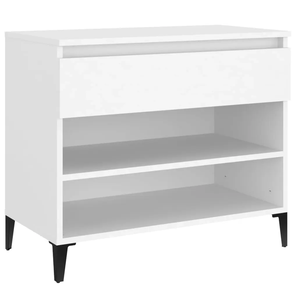 Shoe Cabinet White 70x36x60 cm Engineered Wood 819764 - Home & Garden