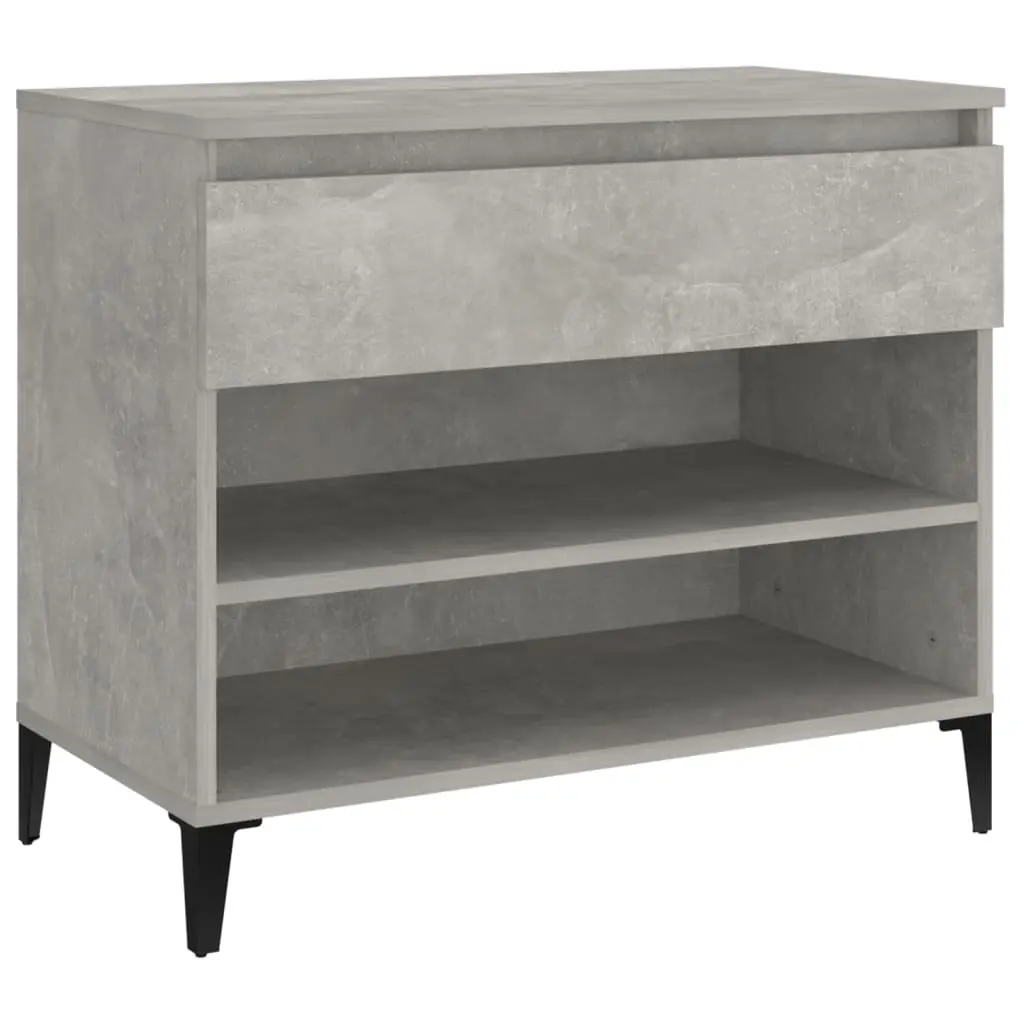 Shoe Cabinet Concrete Grey 70x36x60 cm Engineered Wood 819768 - Home & Garden