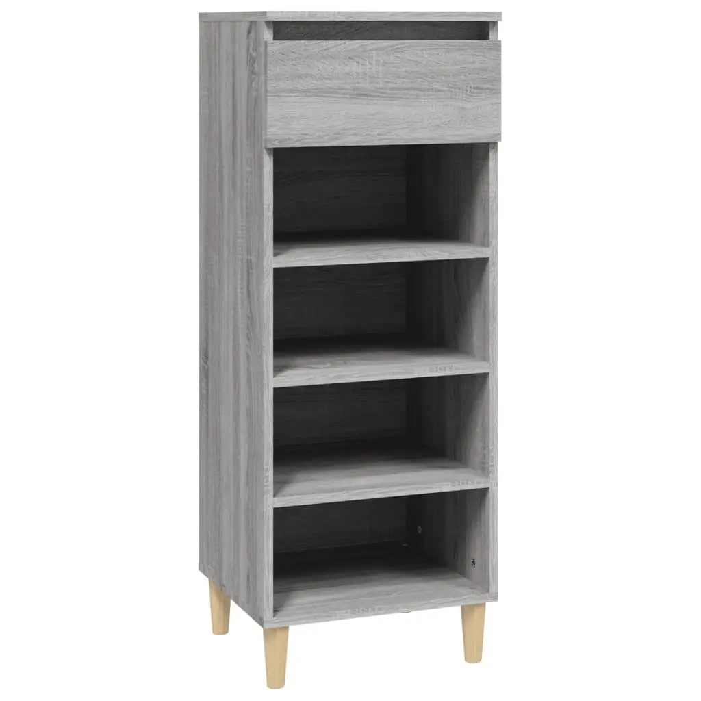 Shoe Cabinet Grey Sonoma 40x36x105 cm Engineered Wood 819778 - Home & Garden