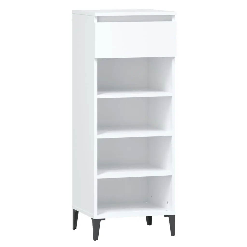 Shoe Rack White 40x36x105 cm Engineered Wood 819780 - Home & Garden