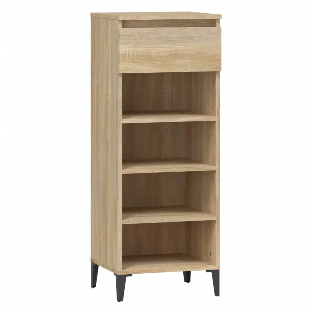 Shoe Rack Sonoma Oak 40x36x105 cm Engineered Wood 819783 - Home & Garden