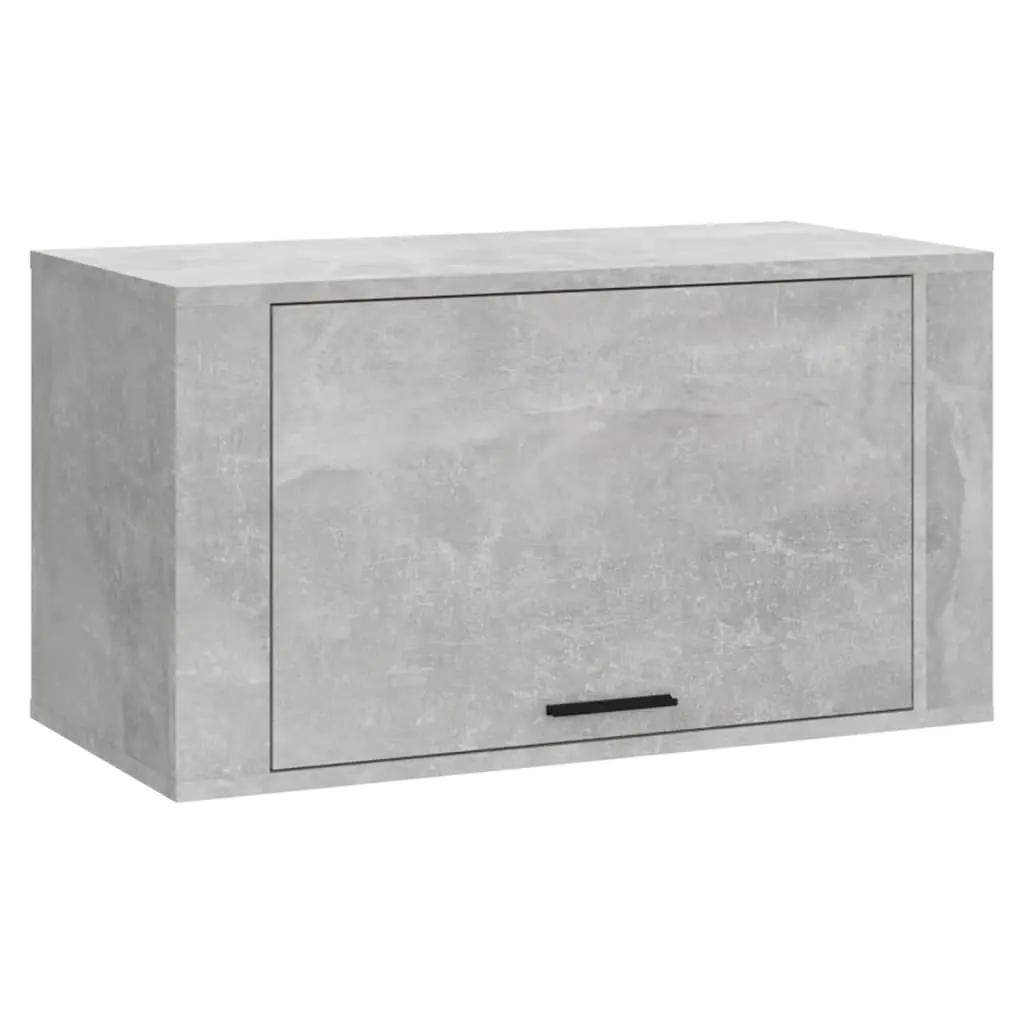 Wall-mounted Shoe Cabinet Concrete Grey 70x35x38 cm Engineered Wood 821016