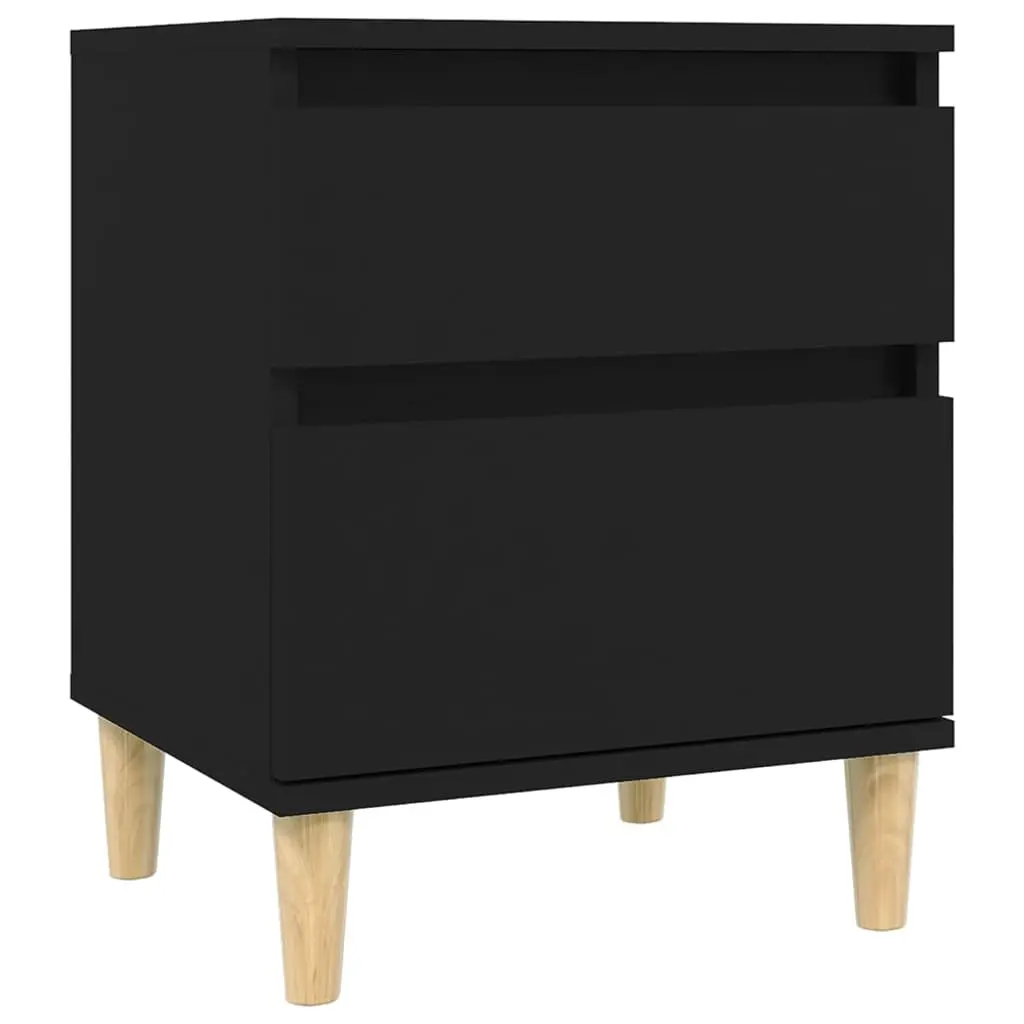 Bedside Cabinet Black 40x35x50 cm 821828 - Furniture