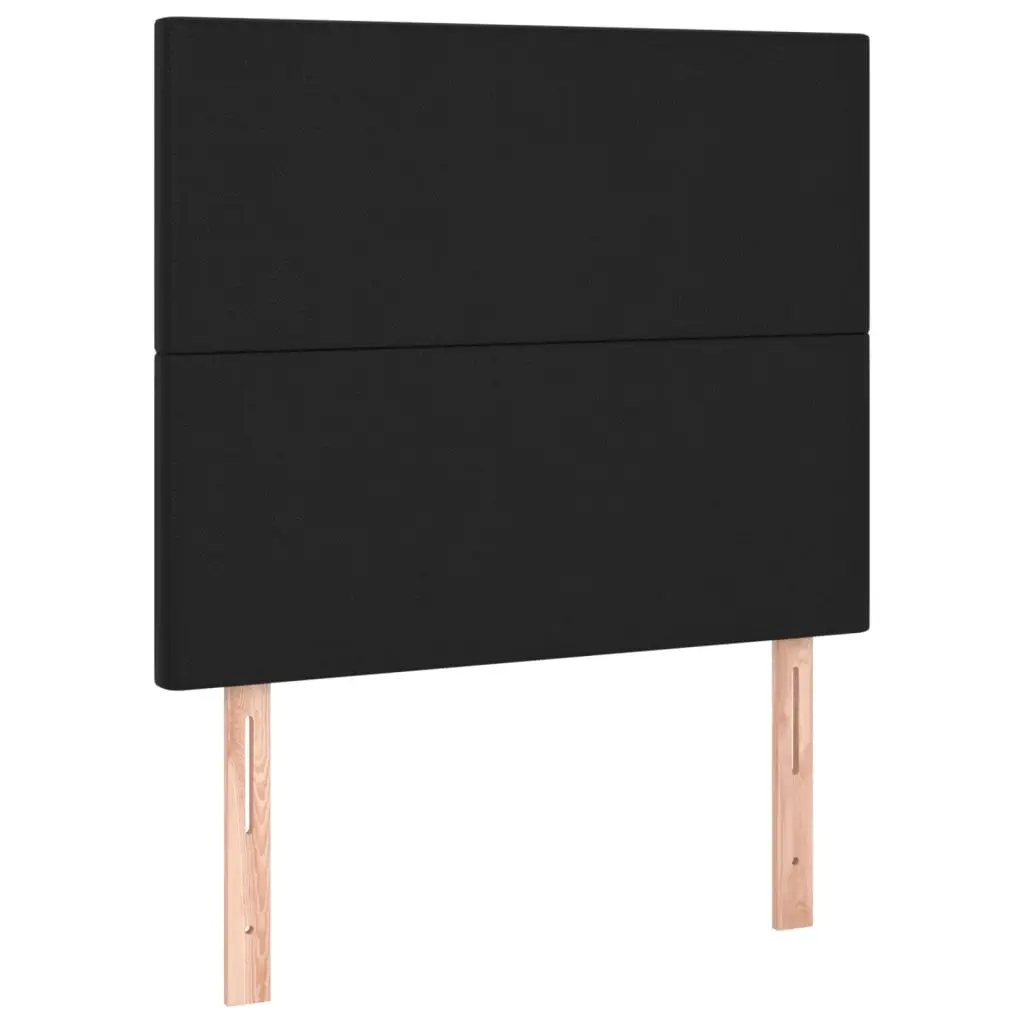 Headboard Black 80x5x118/128 cm Faux Leather 3116124 - Furniture