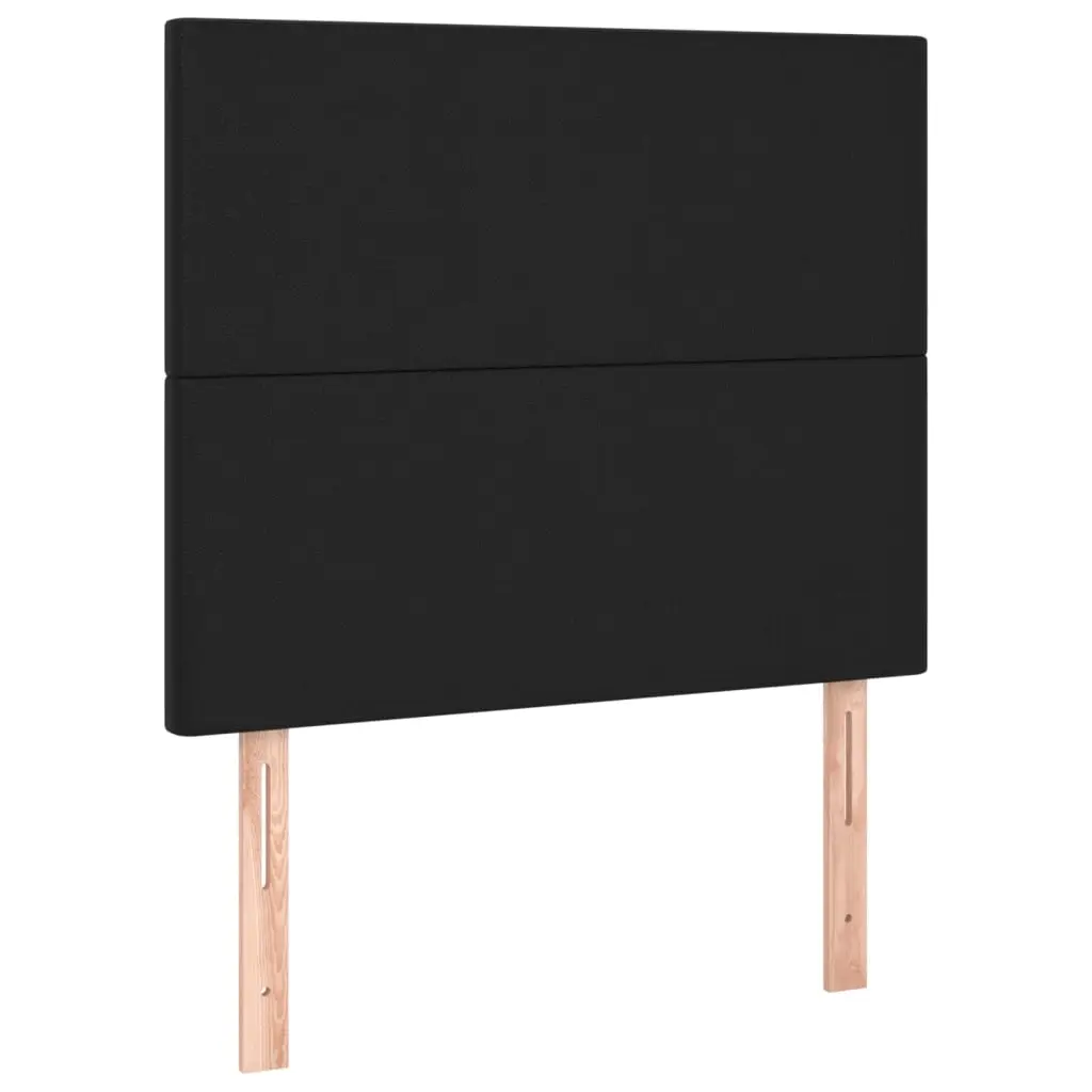 Headboard Black 100x5x118/128 cm Faux Leather 3116136 - Furniture