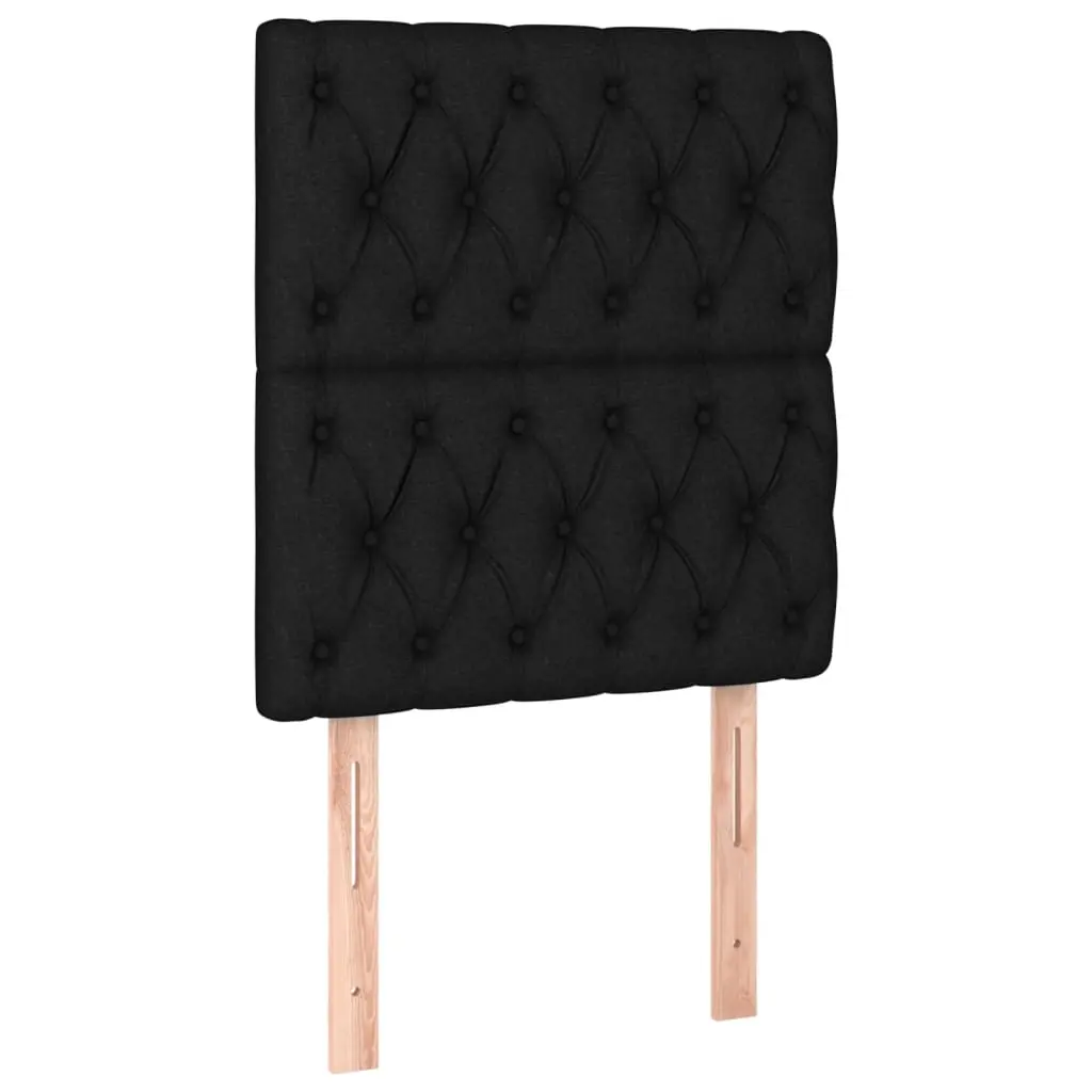 Headboards 2 pcs Black 80 cm Fabric 3116644 - Furniture
