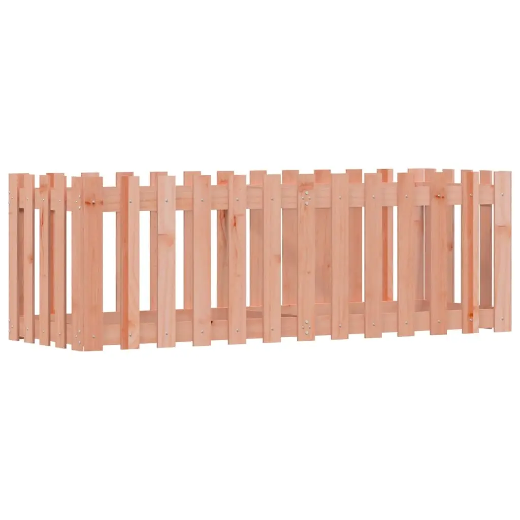 Garden Raised Bed with Fence Design 150x50x50 cm Solid Wood Douglas 832495 - Home & Garden