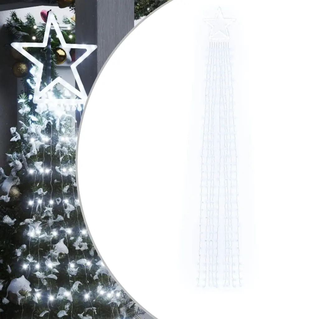 Christmas Tree Light 320 LEDs Cold White 375 cm 356924 - Home & Garden