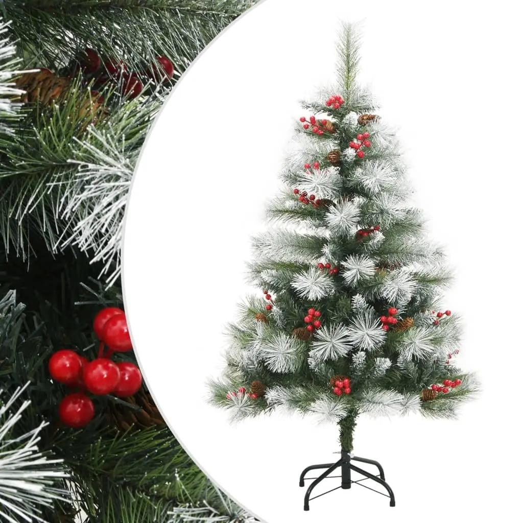 Artificial Hinged Christmas Tree with Cones and Berries 150 cm 357711 - Home & Garden