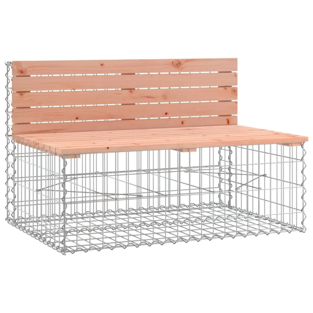 Garden Bench Gabion Design 103x70x65 cm Solid Wood Douglas 834375 - Furniture