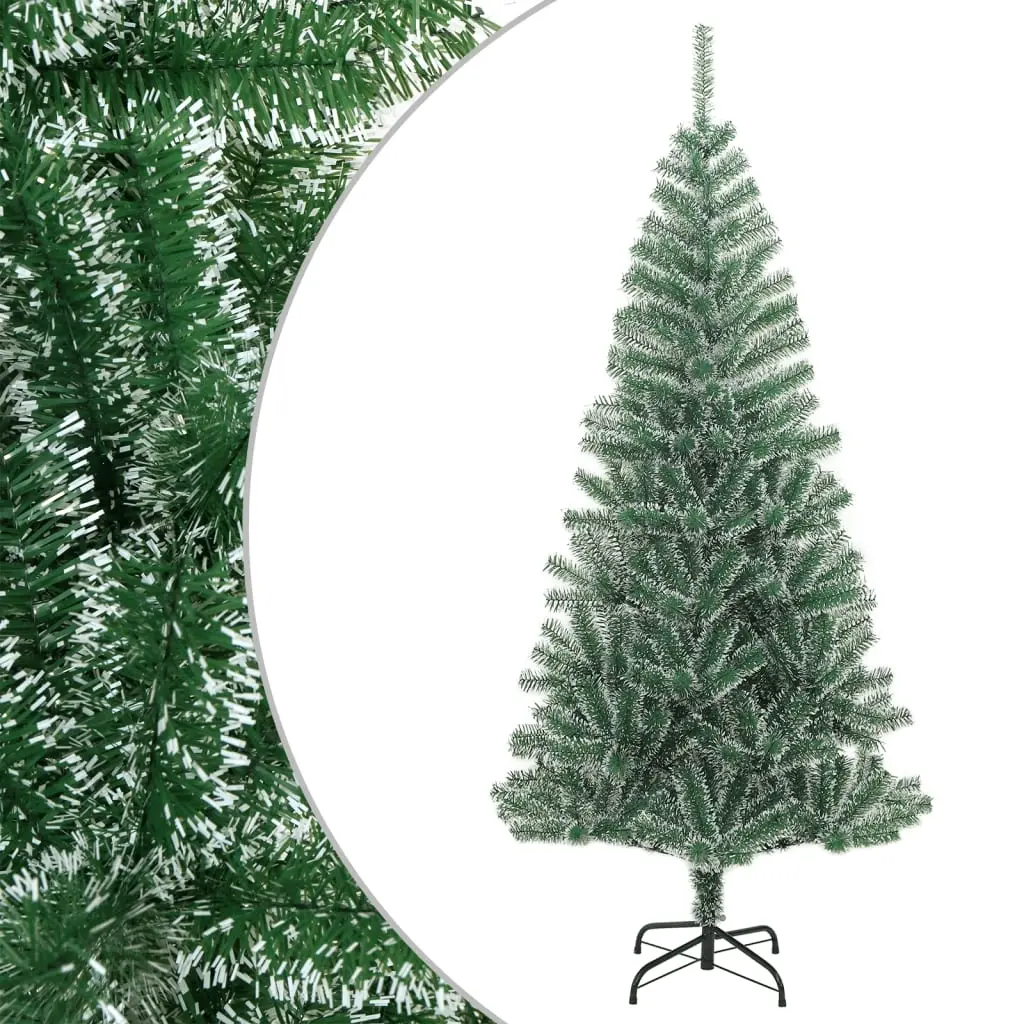 Artificial Christmas Tree with Flocked Snow Green 180 cm 357774 - Home & Garden
