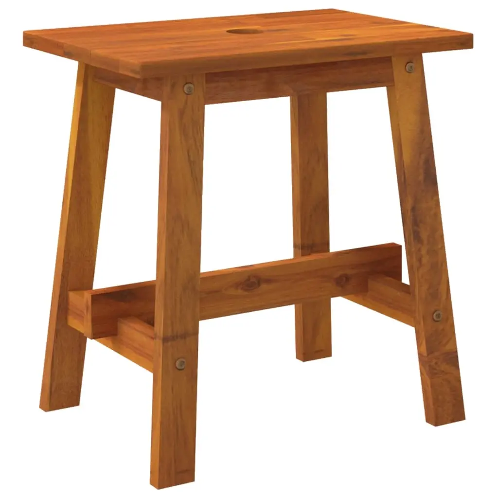 Stool 45x29x45 cm Rectangular Solid Wood Acacia 153330 - Furniture