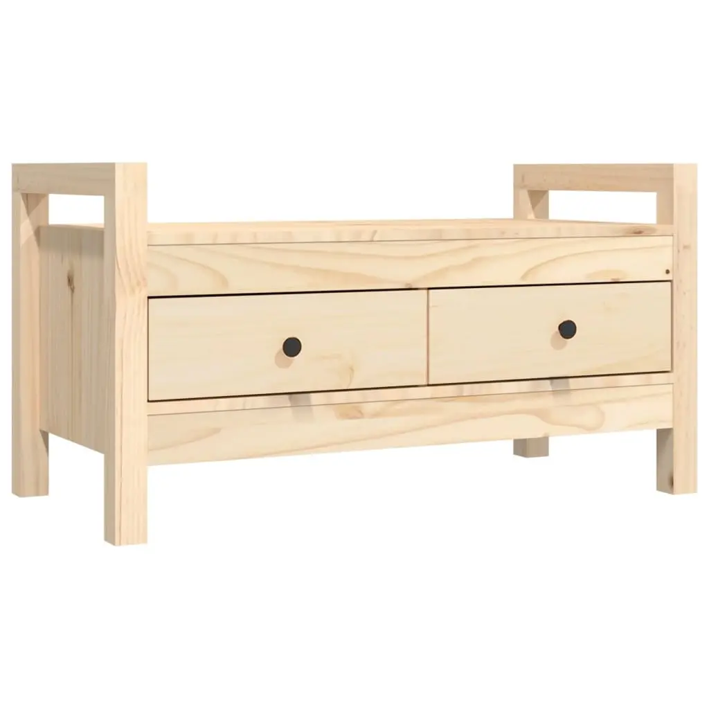 Hall Bench 80x40x43 cm Solid Wood Pine 821784 - Furniture