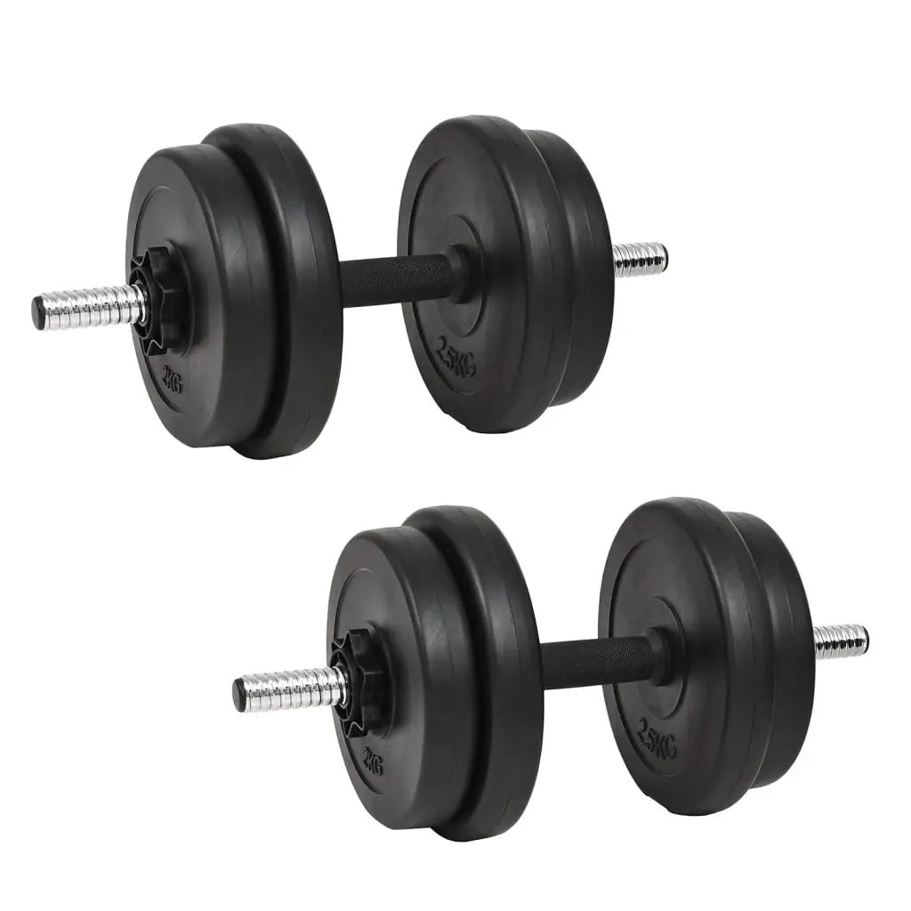 Dumbbell with Plates 40 kg 3145016 - Sports & Outdoor