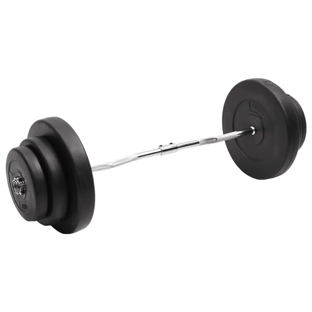 Curl Barbell with Plates 60 kg 3145018 - Sports & Outdoor