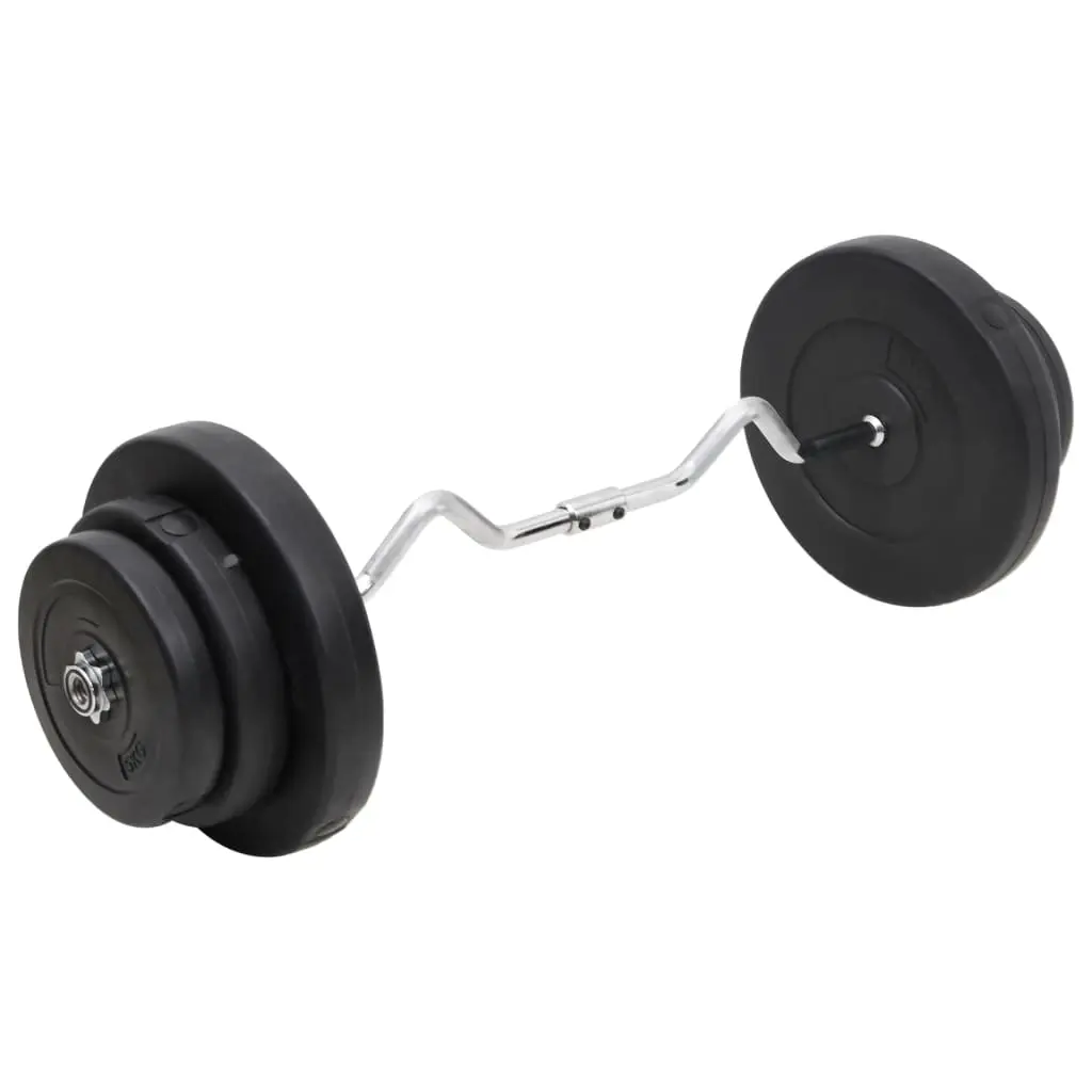 Curl Barbell with Plates 60 kg 3145019 - Sports & Outdoor