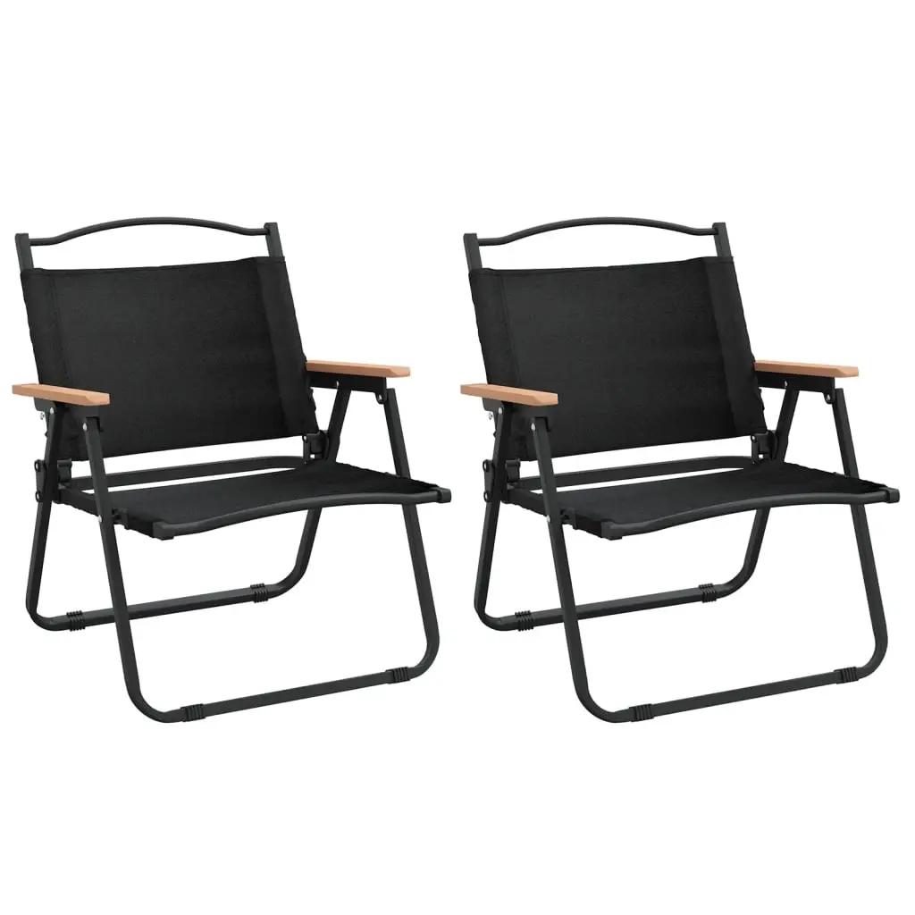 Camping Chairs 2 pcs Black 54x43x59 cm Oxford Fabric 319482 - Furniture