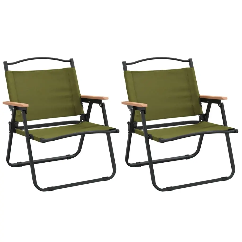 Camping Chairs 2 pcs Green 54x43x59 cm Oxford Fabric 319483 - Furniture