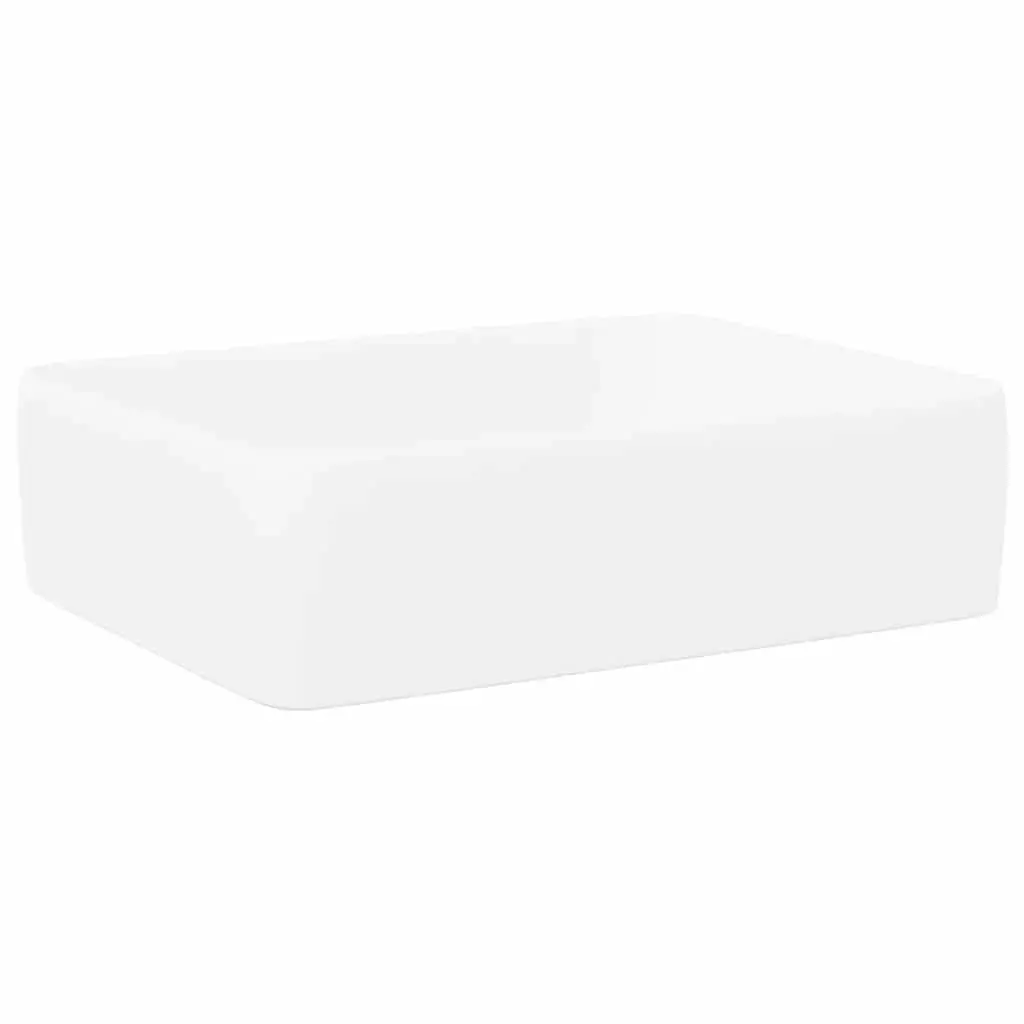 Wash Basin White 48x37x13 cm Ceramic Rectangle 153338 - Hardware