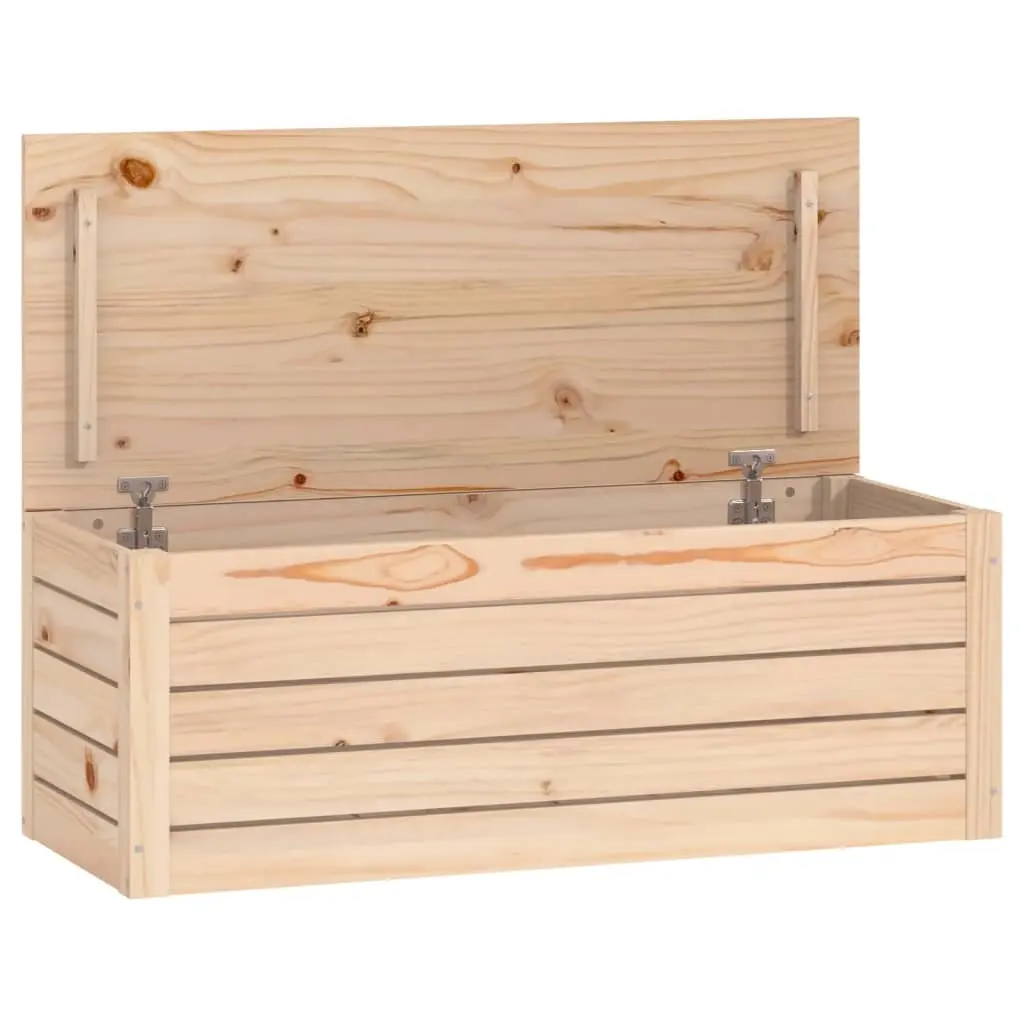 Storage Box 89x36.5x33 cm Solid Wood Pine 823619 - Furniture