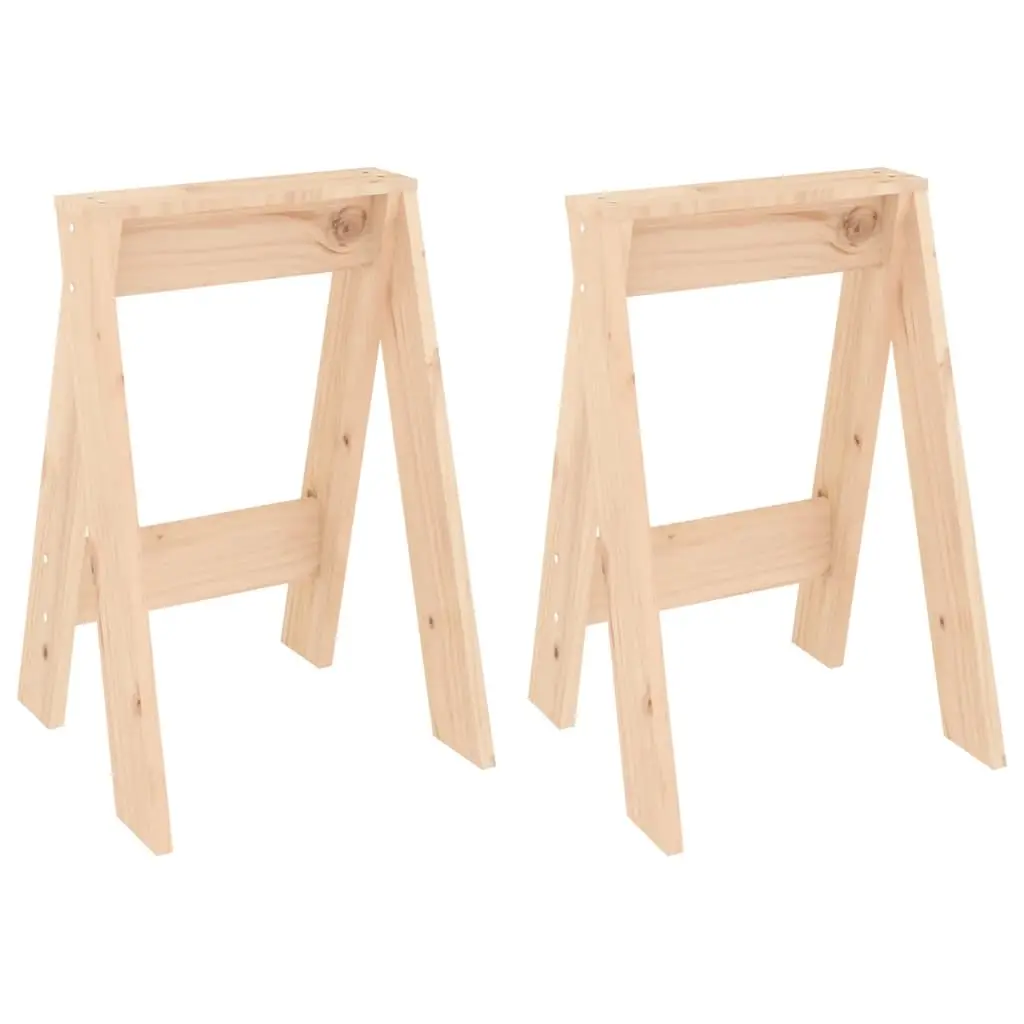 Stools 2 pcs 40x40x60 cm Solid Wood Pine 823664 - Furniture