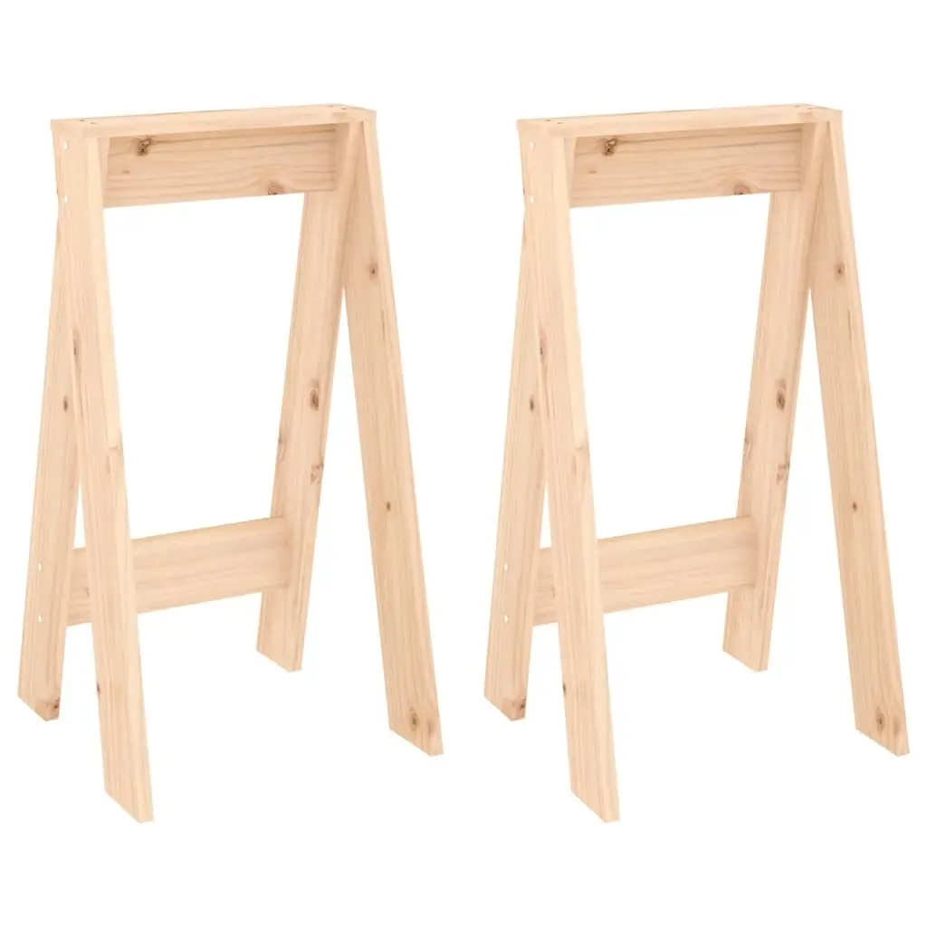 Stools 2 pcs 40x40x75 cm Solid Wood Pine 823669 - Furniture