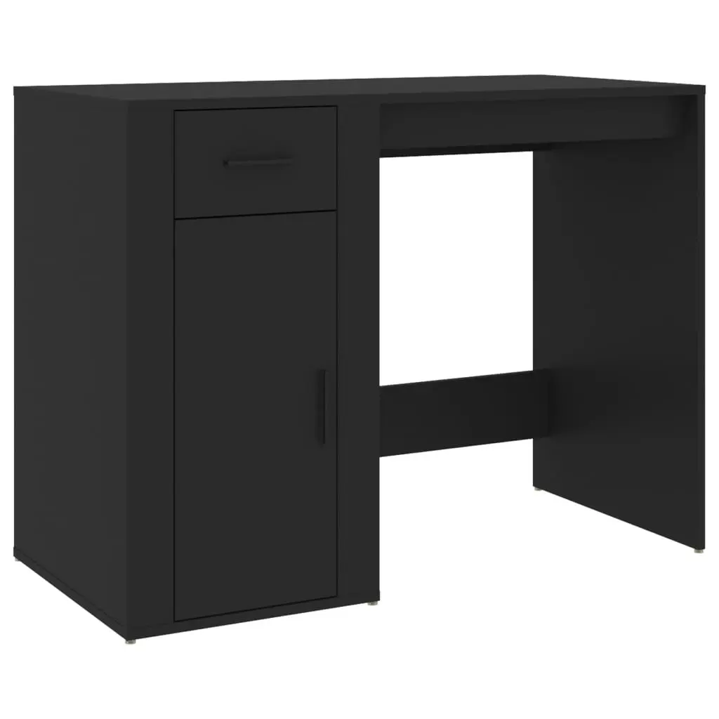 Desk Black 100x49x75 cm Engineered Wood 816785 - Furniture