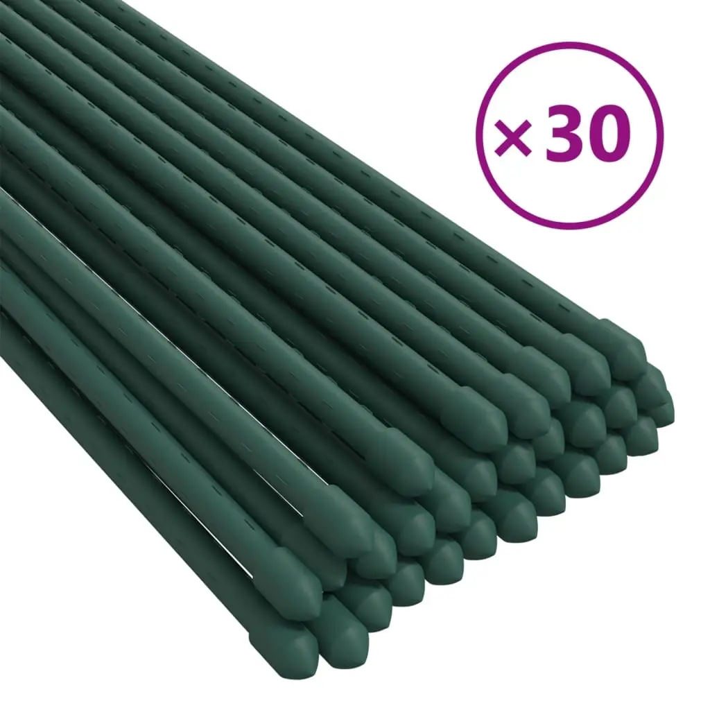 Garden Plant Stakes 30 pcs Green 90 cm Steel 319368 - Home & Garden