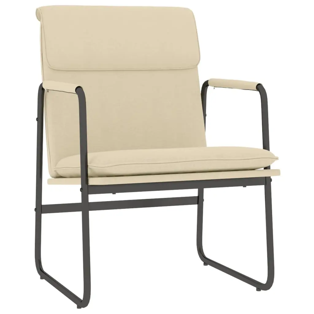 Lounge Chair Cream 55x64x80 cm Fabric 351348 - Furniture