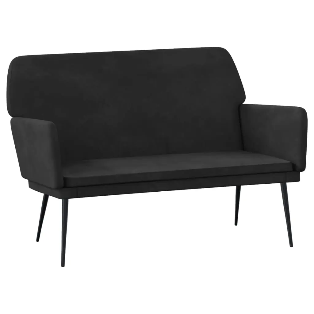 Bench Black 108x79x79 cm Velvet 351387 - Furniture