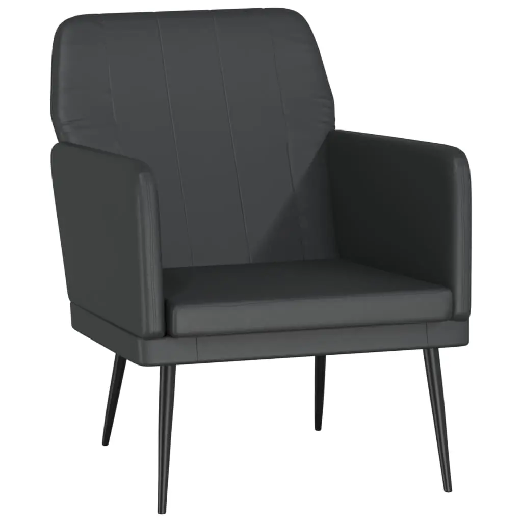 Armchair Black 61x78x80 cm Faux Leather 351392 - Furniture