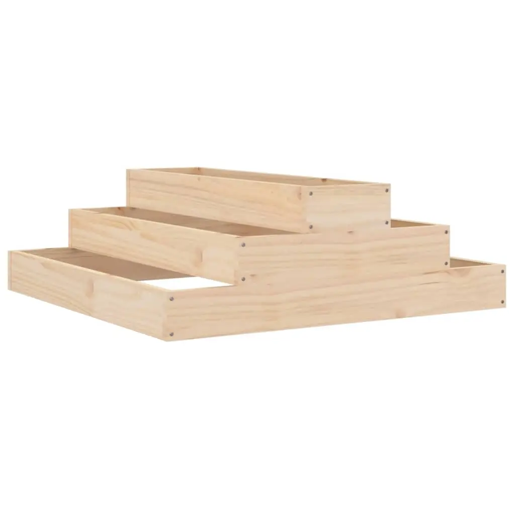 Planter 80x80x27 cm Solid Wood Pine 823892 - Home & Garden