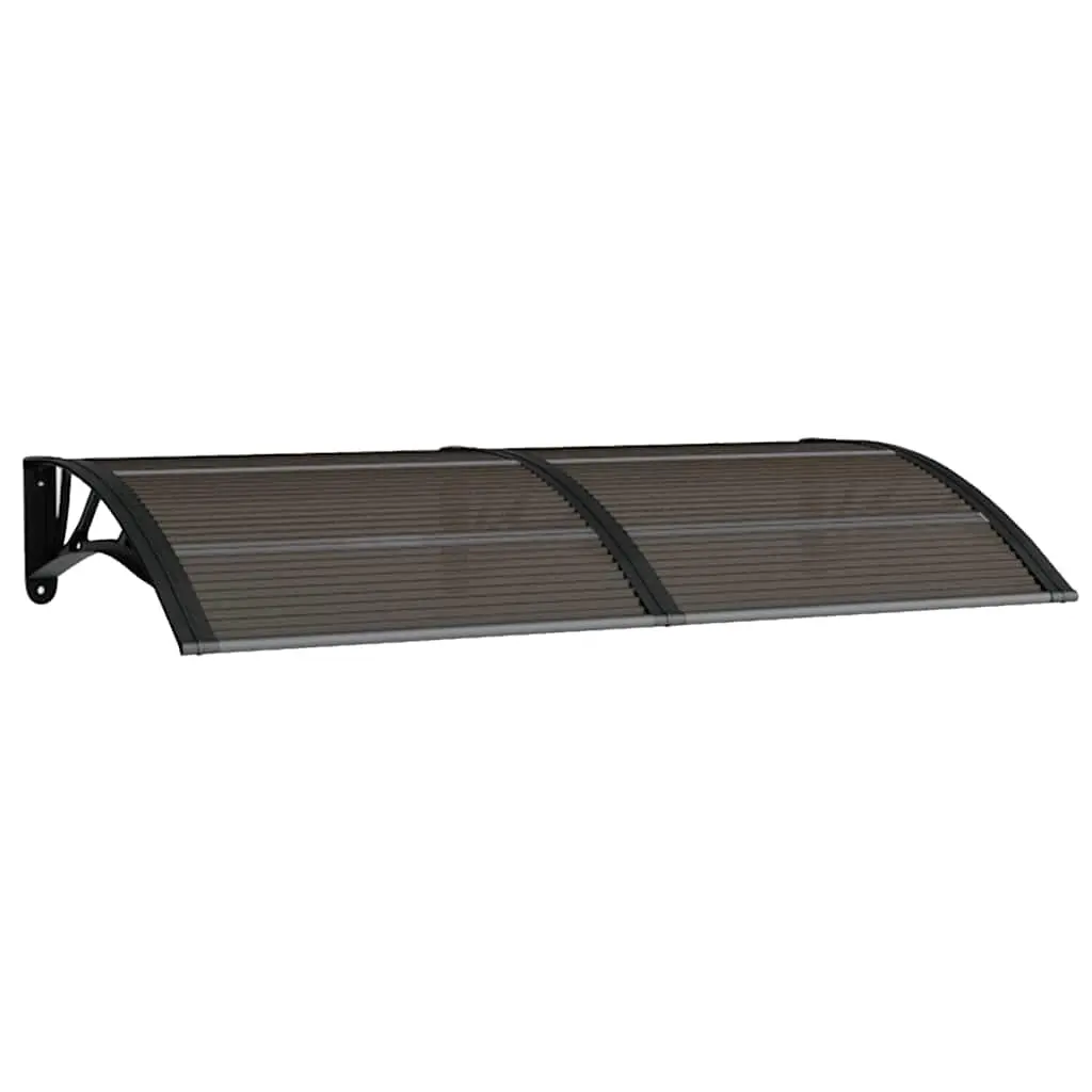 Door Canopy Black 150x75 cm Polycarbonate 153582 - Home & Garden