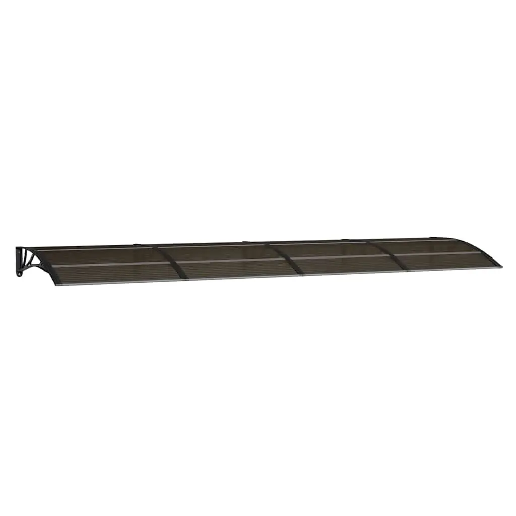 Door Canopy Black 400x100 cm Polycarbonate 153602 - Home & Garden