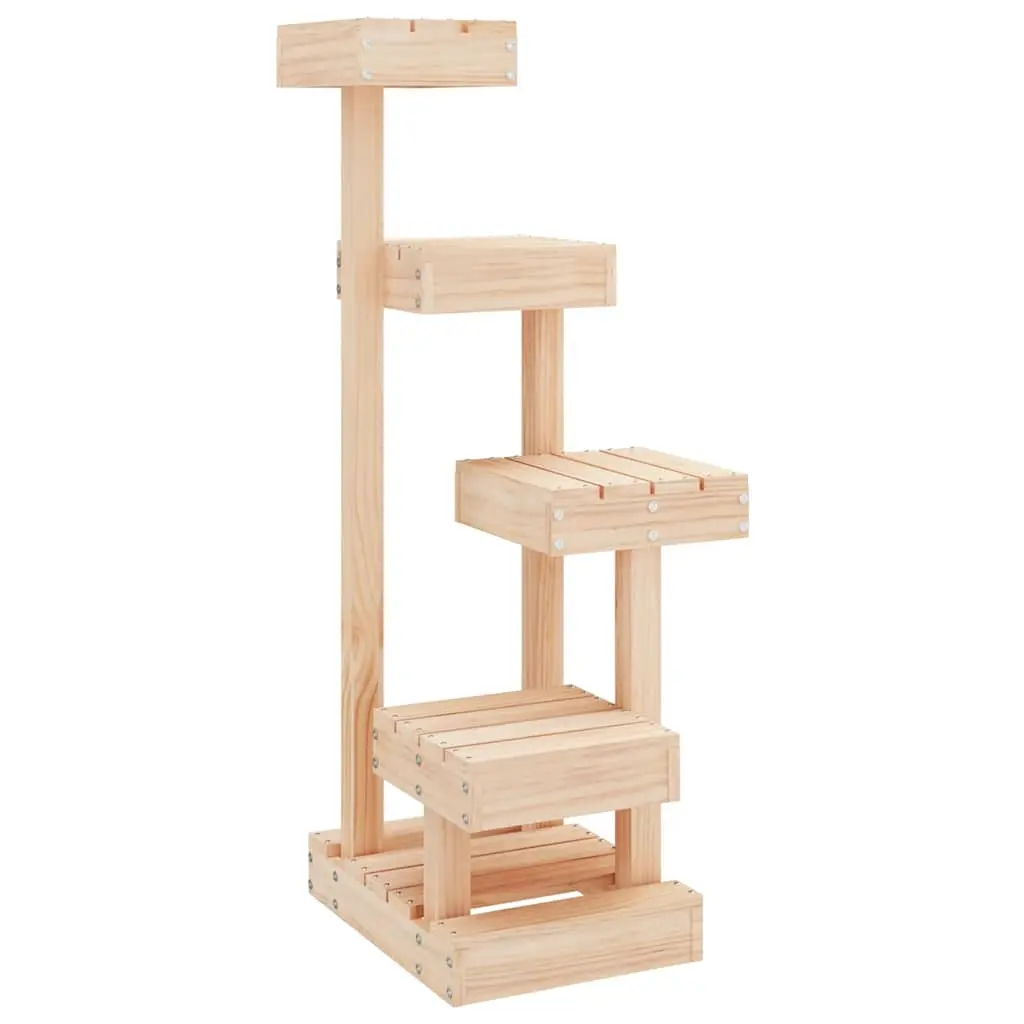 Cat Tree 45.5x49x103 cm Solid Wood Pine 824648 - Pets