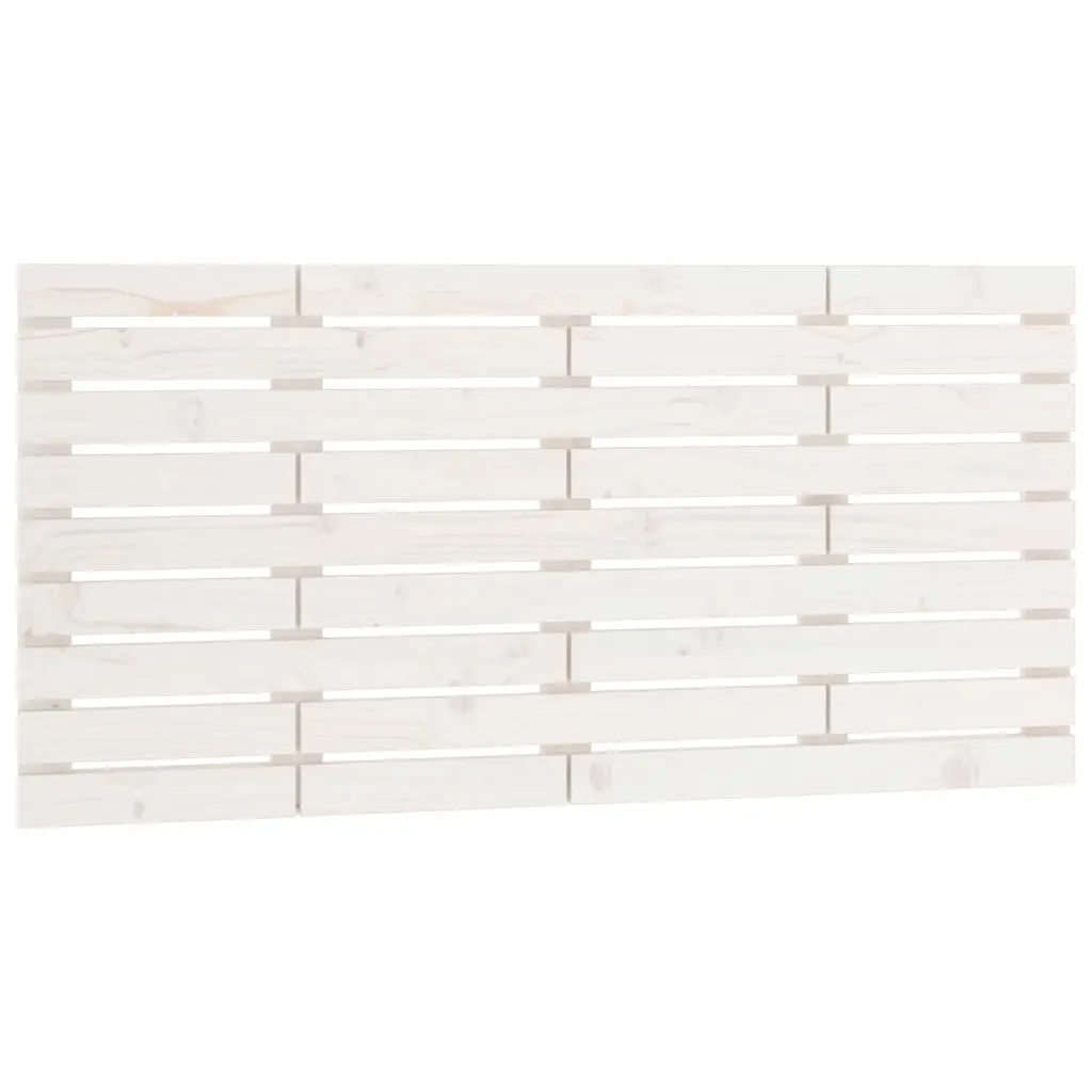 Wall Headboard White 156 cm Solid Wood Pine 824739 - Furniture