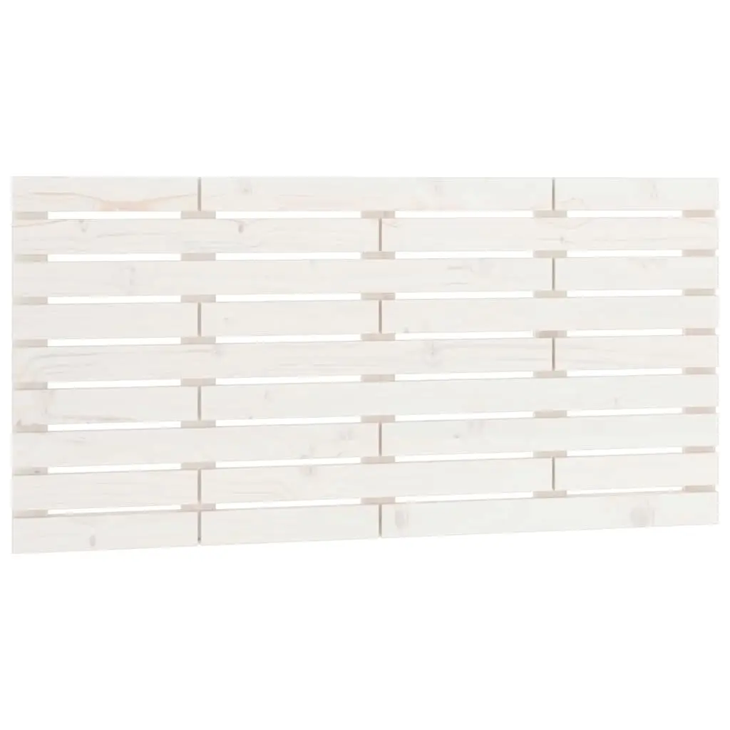 Wall Headboard White 141 cm Solid Wood Pine 824759 - Furniture